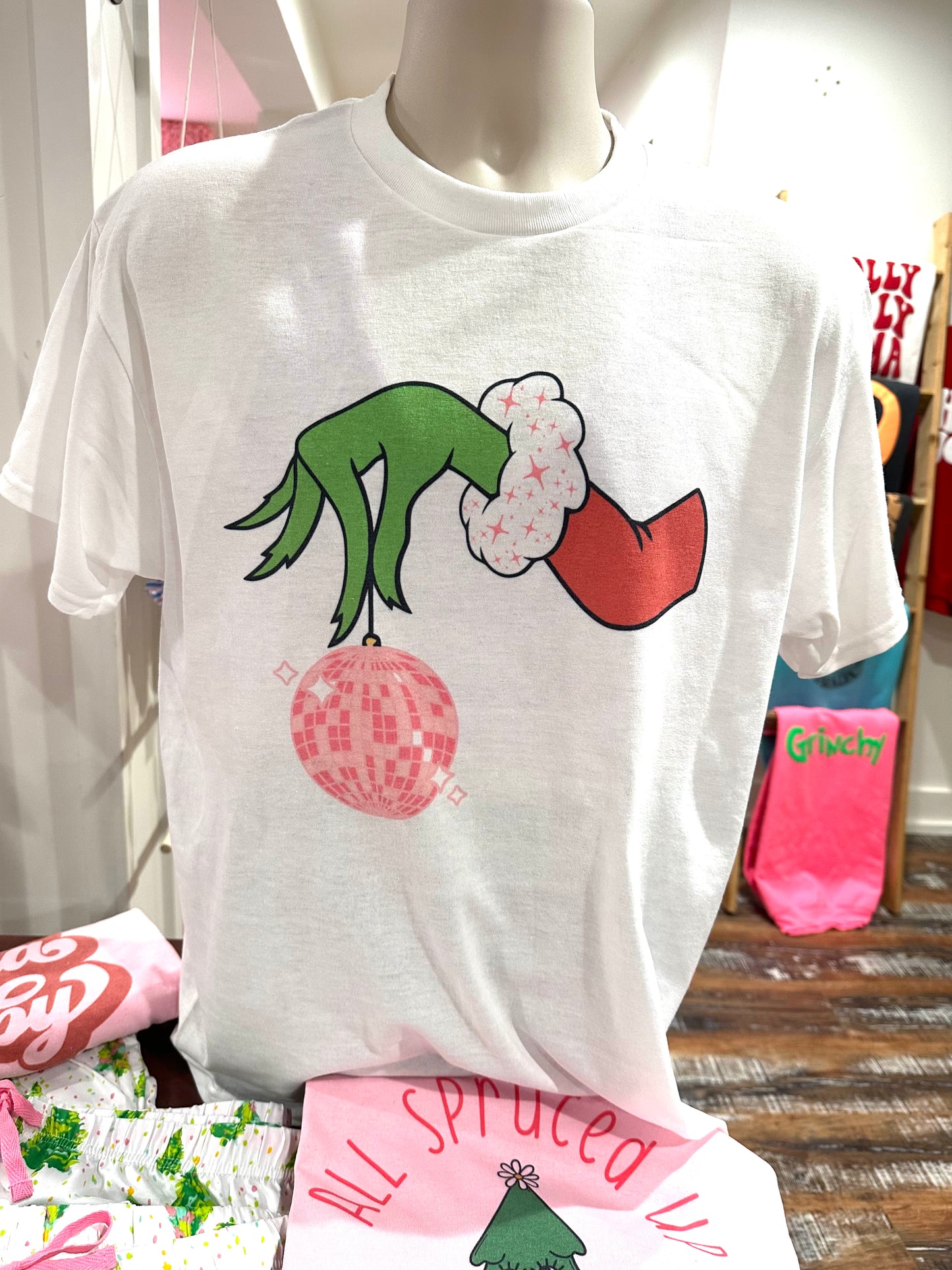 Disco grinch tee