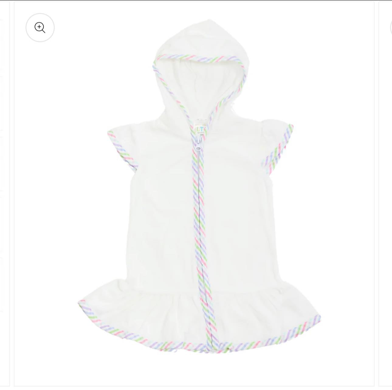 Ruffle Swim Coverup with Monogram