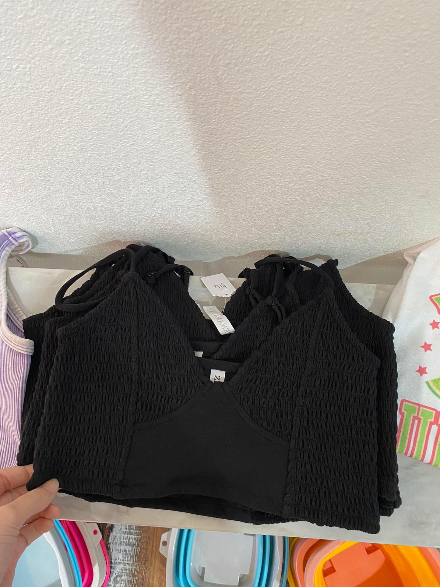 Basic black bralette