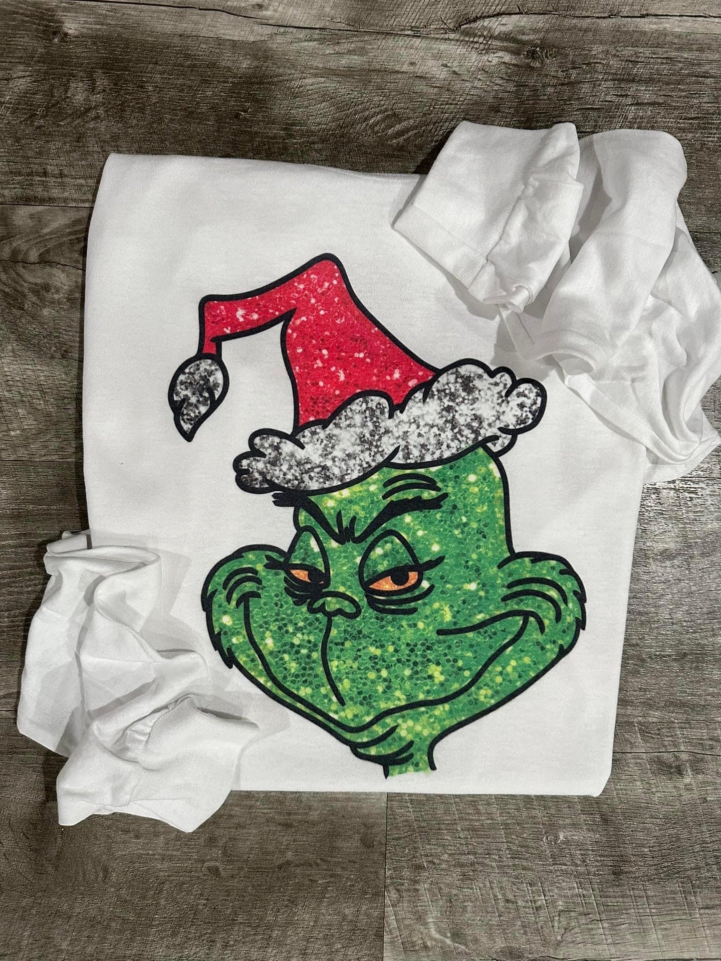 Faux sequin grinch