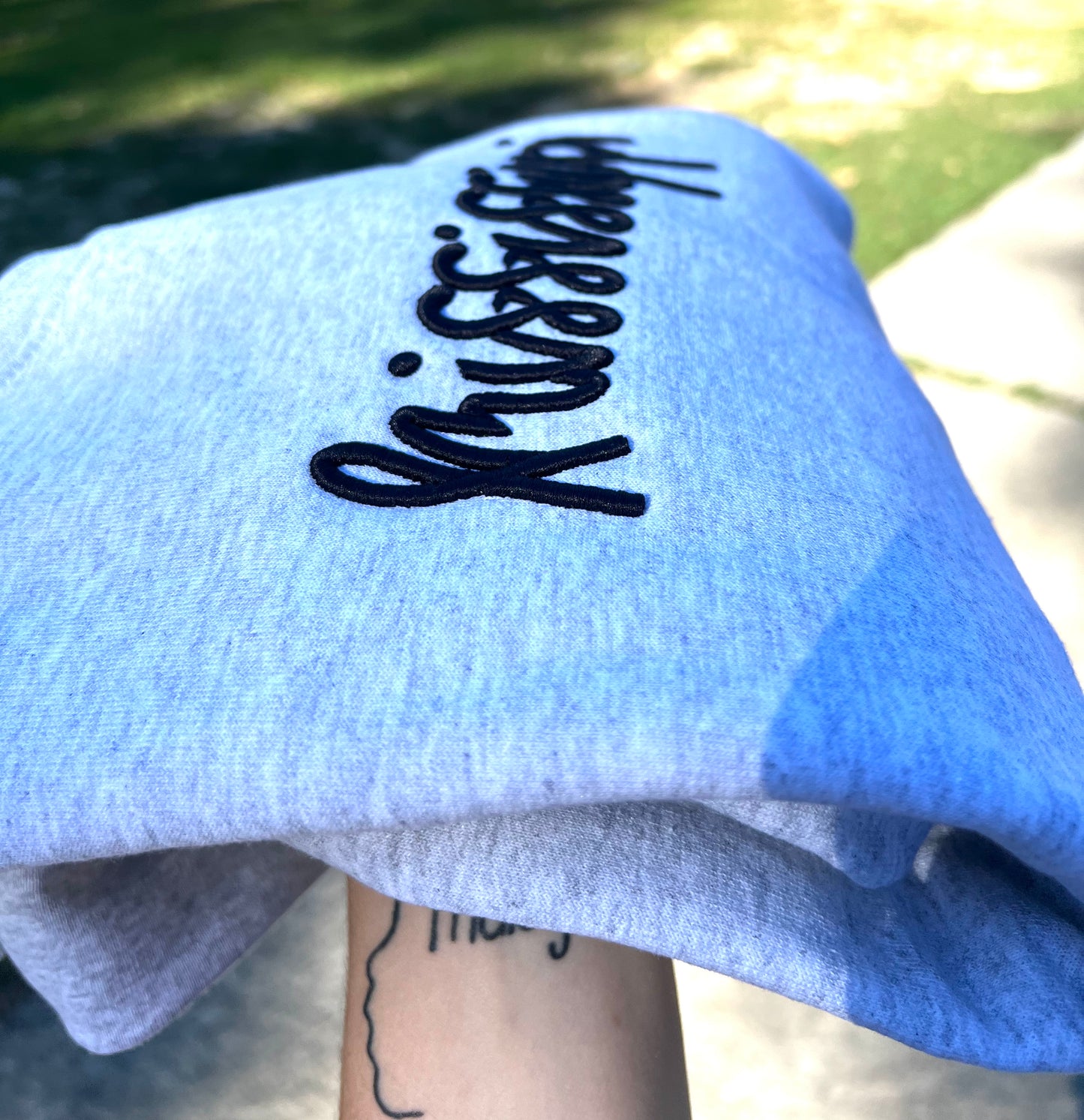 PUFF EMBROIDERY tees + swshs font #1