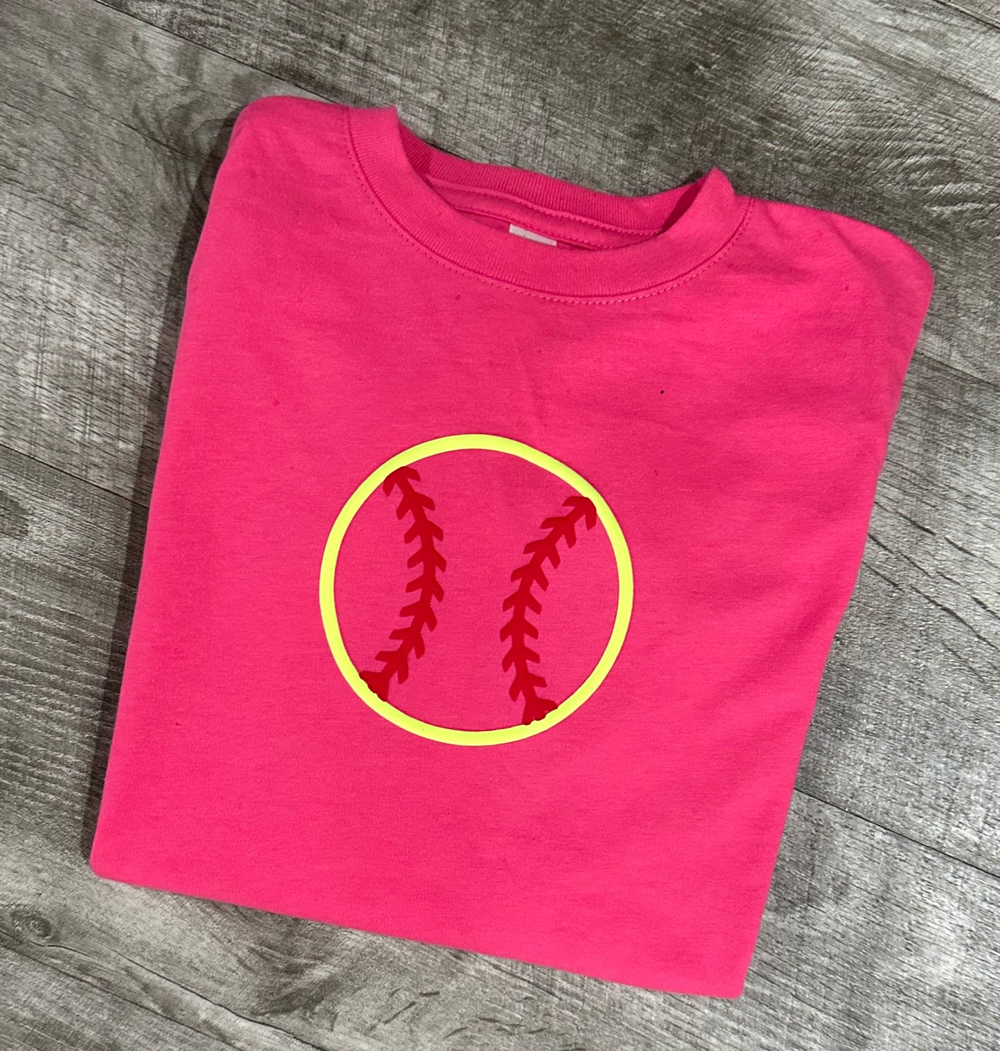 Softball puff comfort color tee
