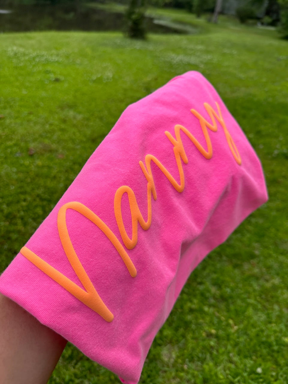 Script puff name tee