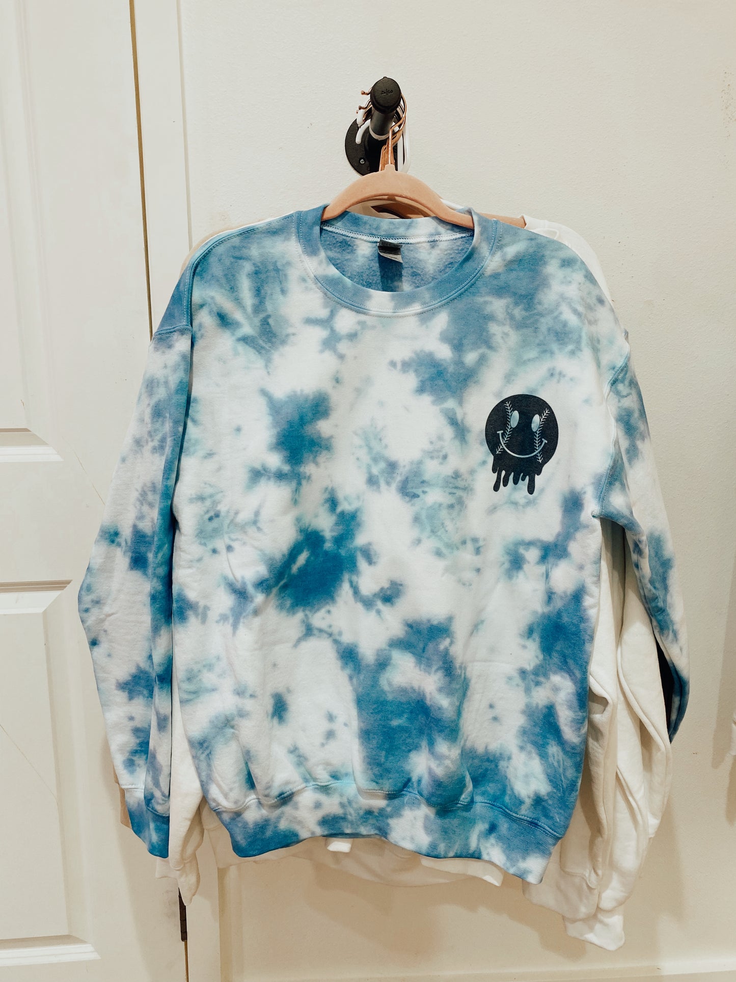 Tie dye baseball mama sweatshirt