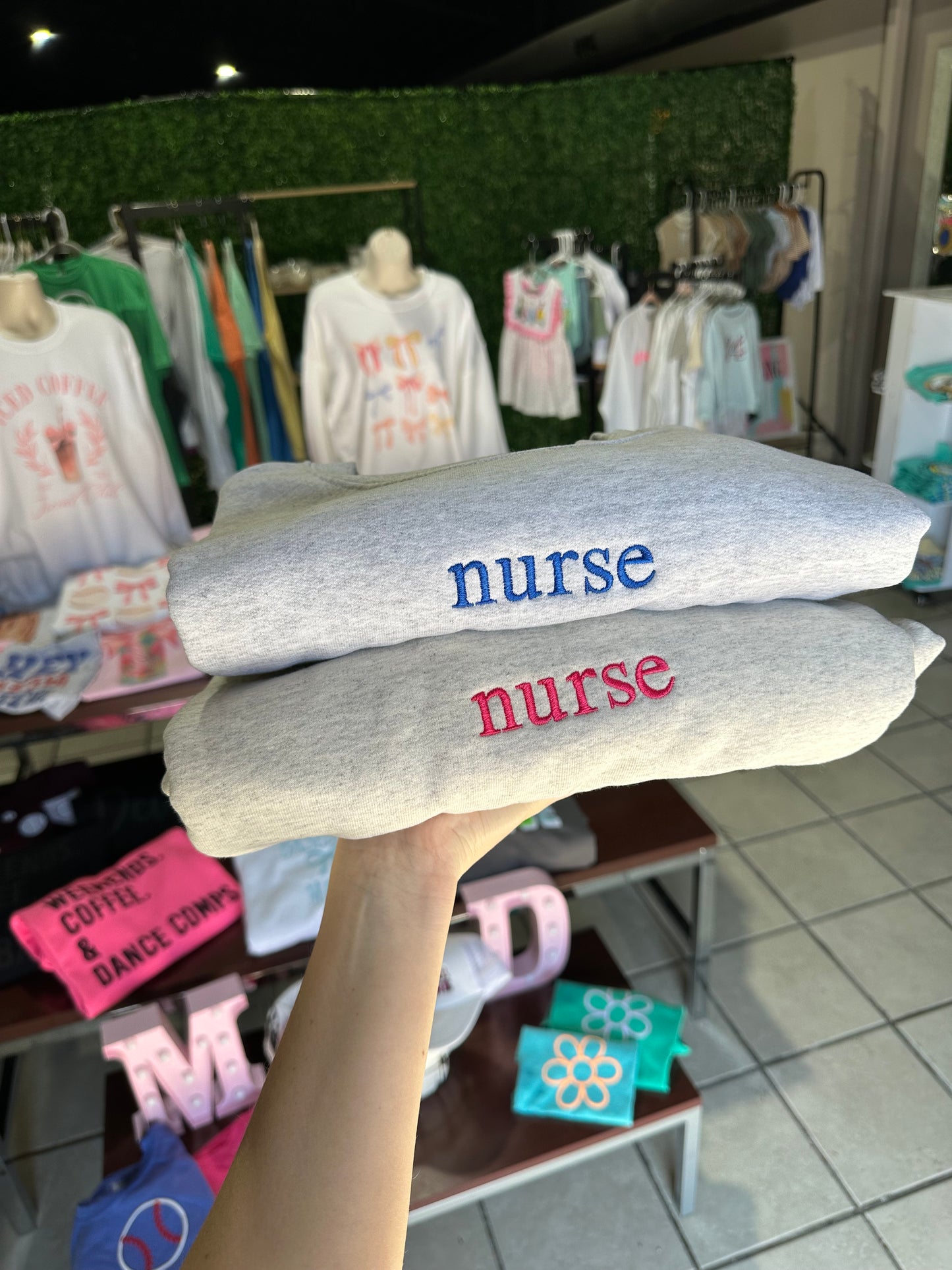 Simple wording sweatshirt