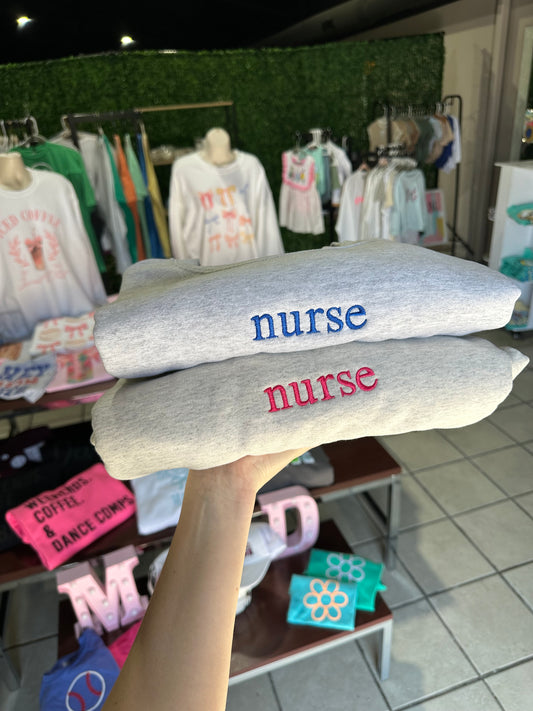 Simple wording sweatshirt
