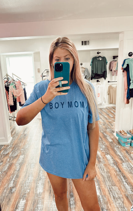 Boy mom toned tee