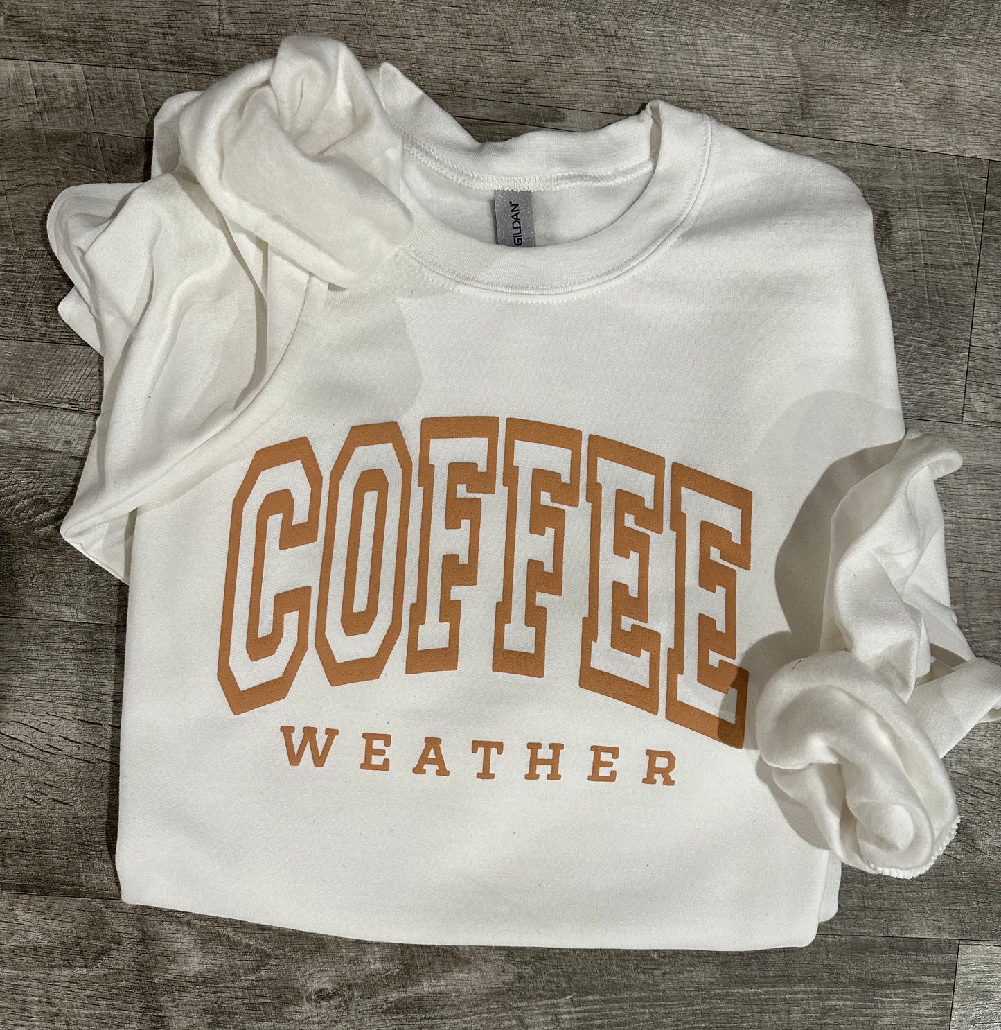 Coffee Weather Puff Vinyl Sweatshirt