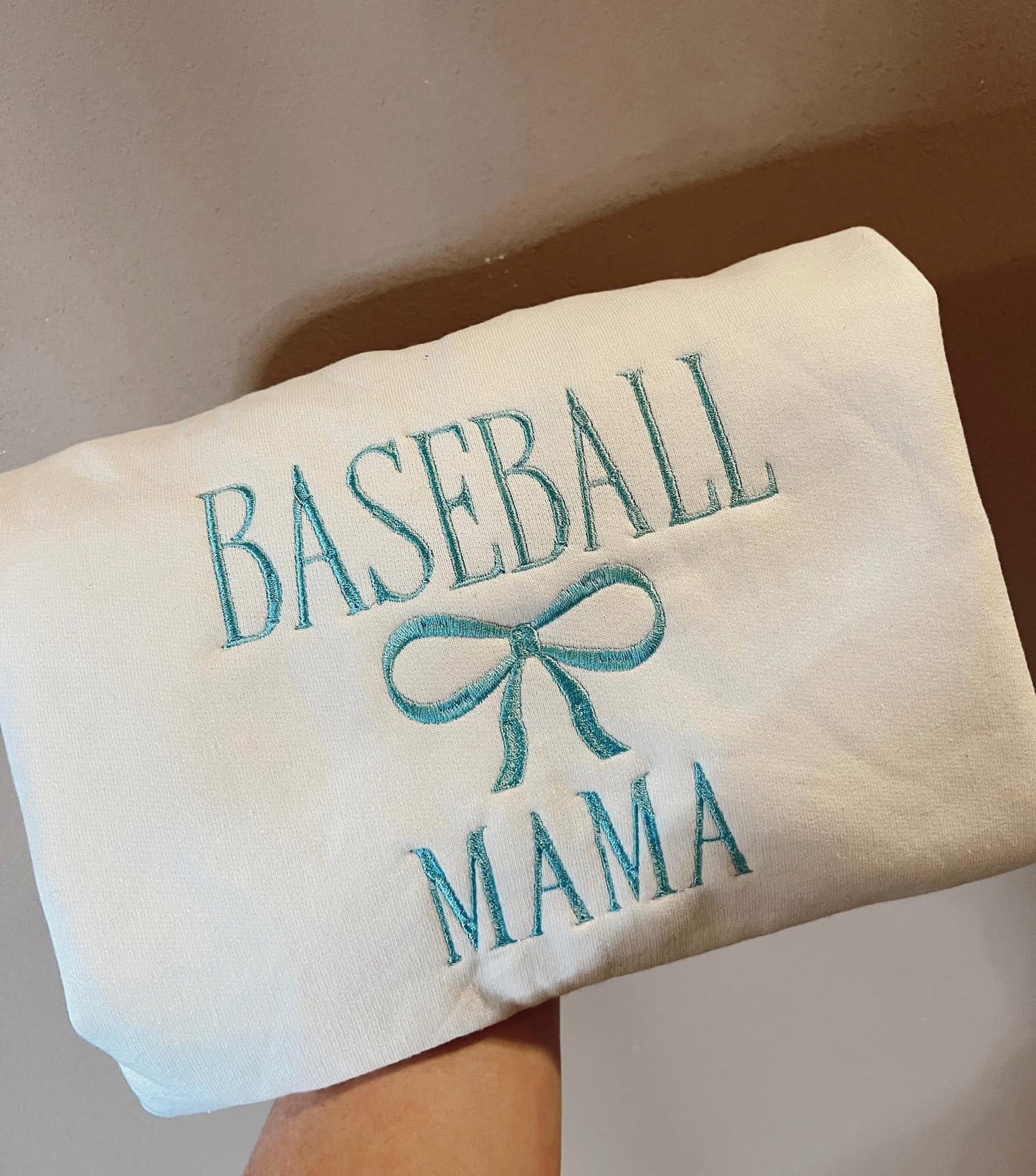 Baseball Mama Embroidered Sweatshit