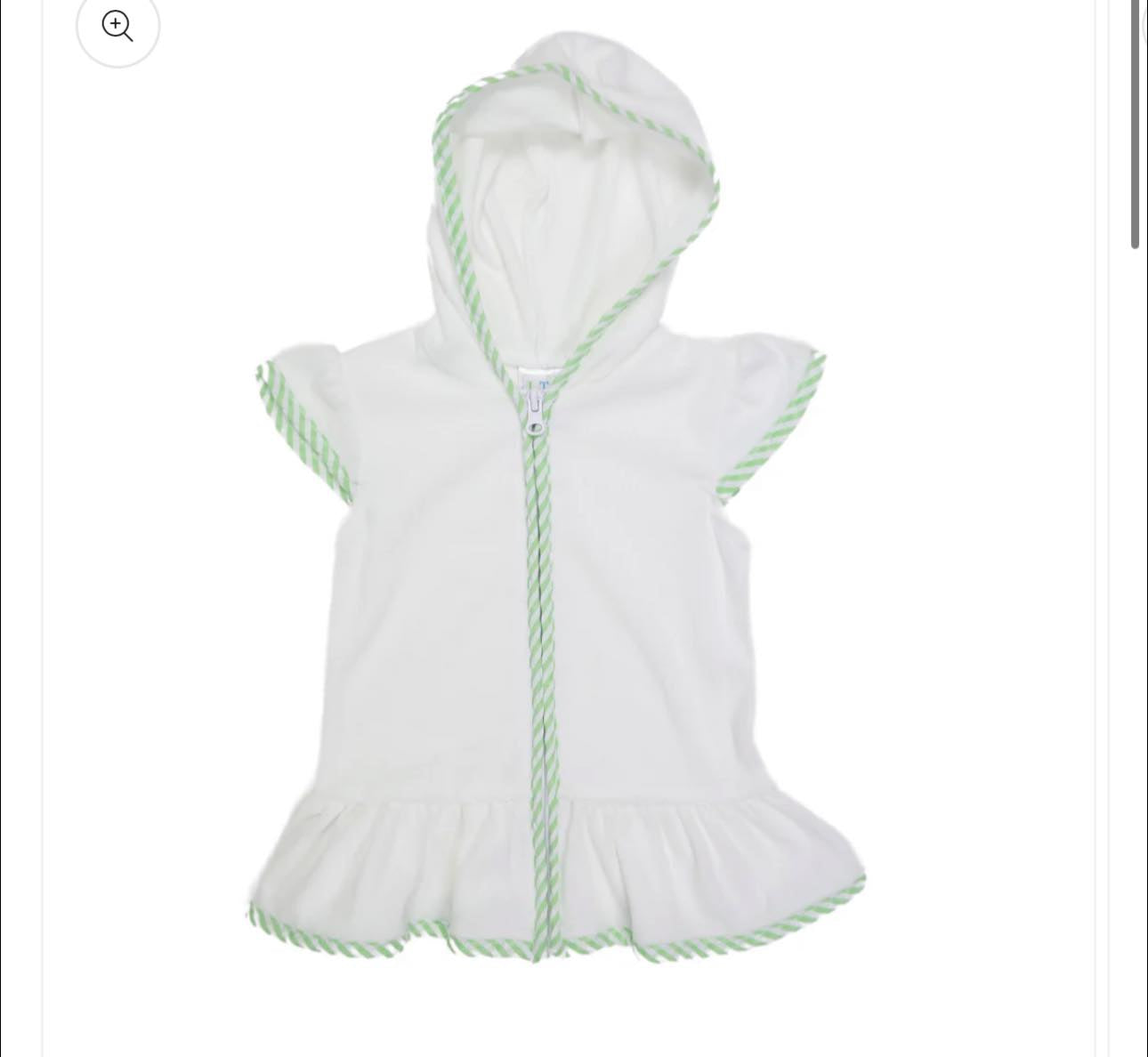 Ruffle Swim Coverup with Monogram
