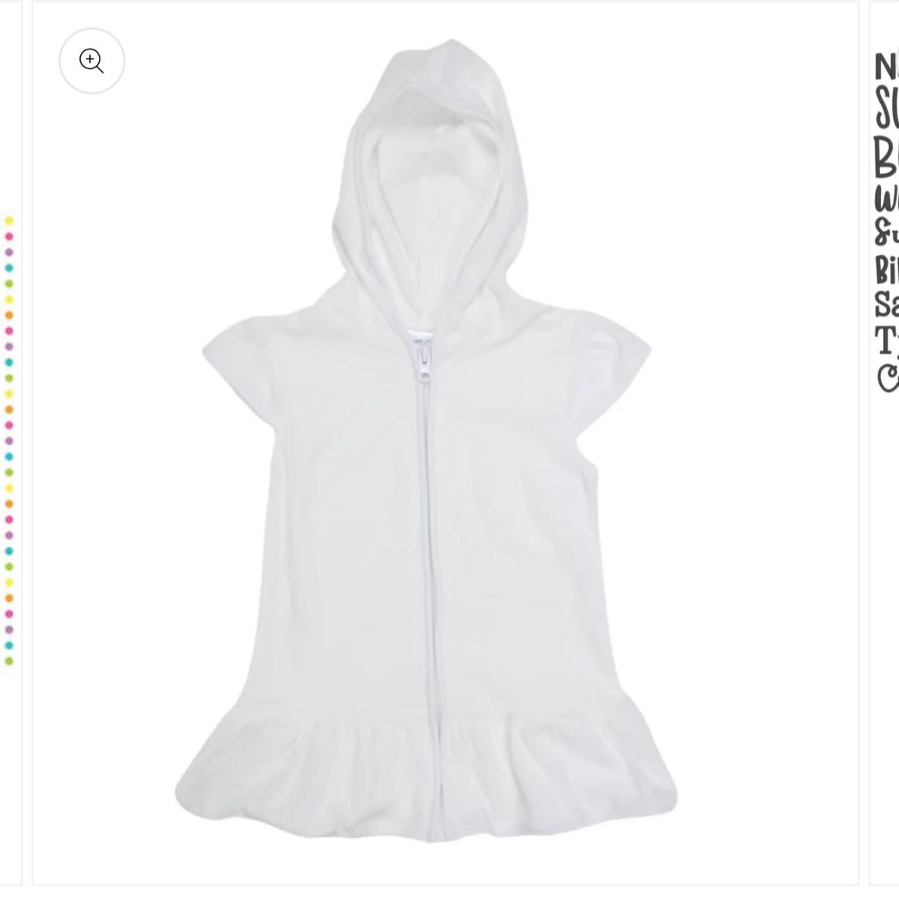 Ruffle Swim Coverup with Monogram