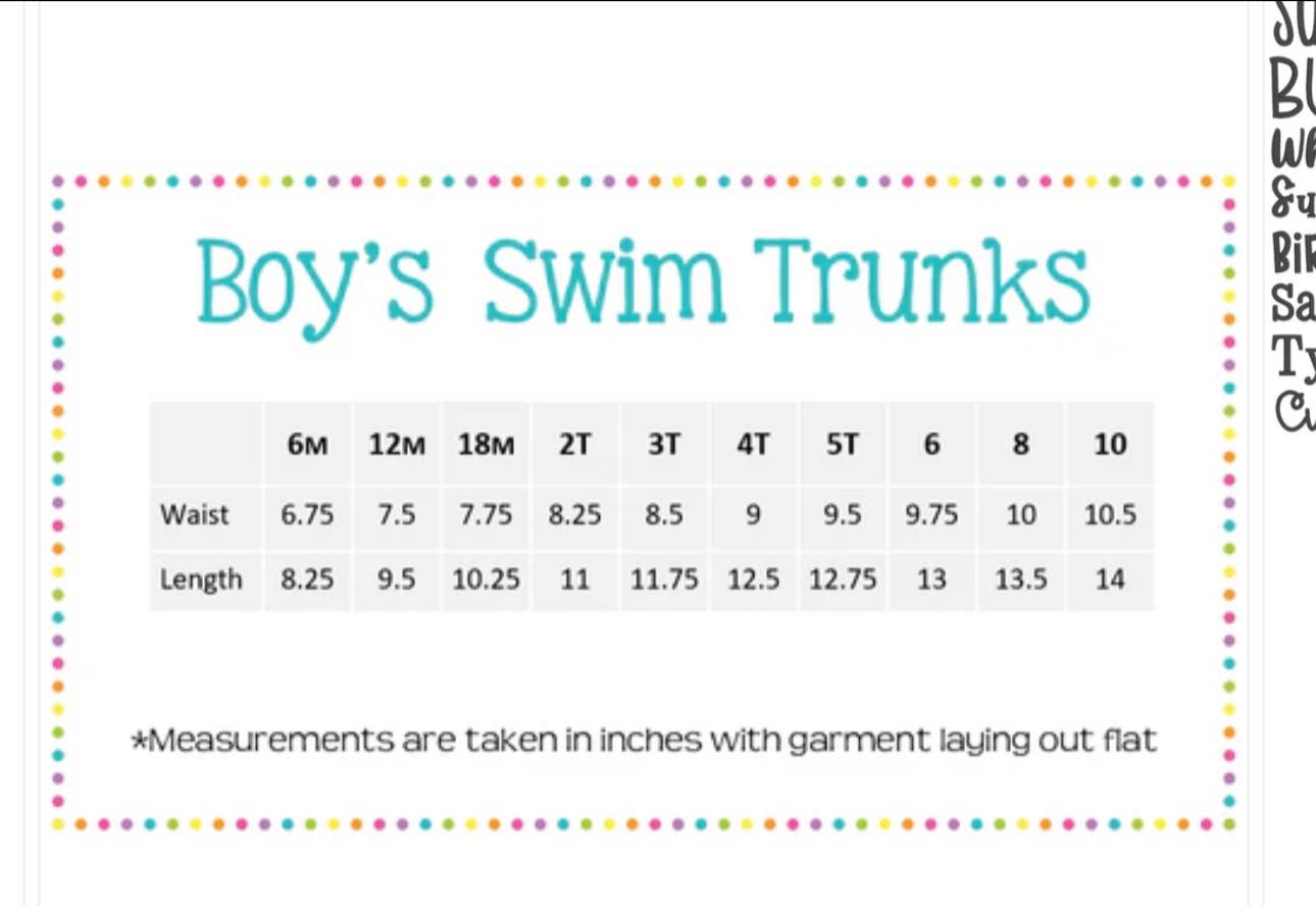 Boys Swim Trunks