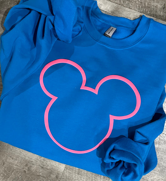 Colorful mouse head puff swsh