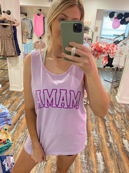 Mama puff comfort color tank