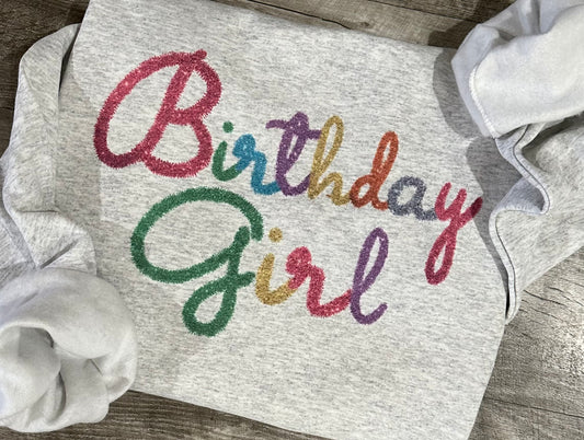 Birthday girl tee or swsh