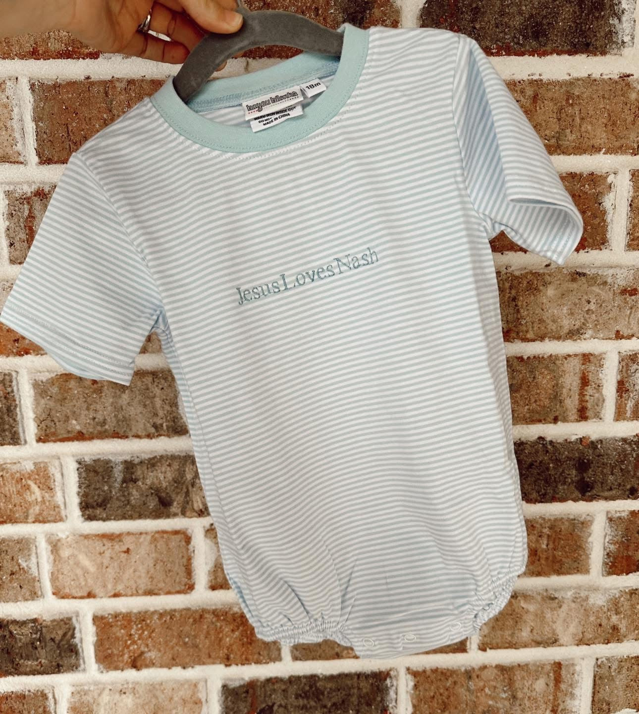 Jesus loves tshirt bubble