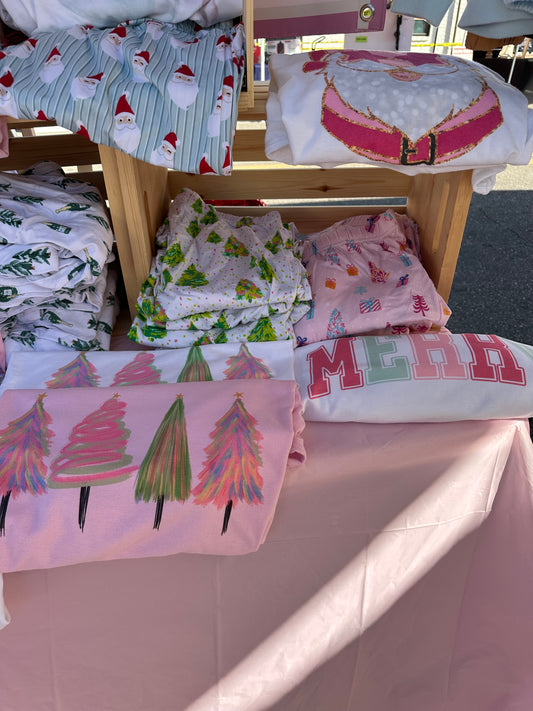 Pastel pink trees tee
