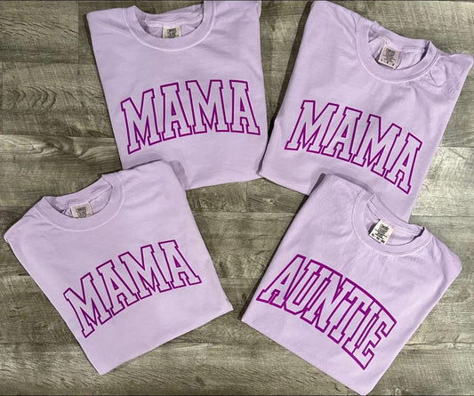 Purple puff tee