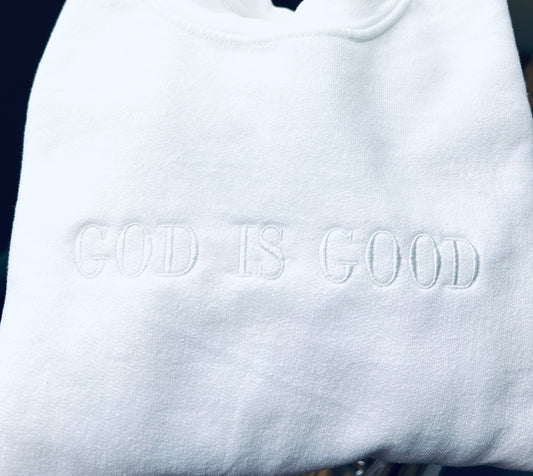 GOD IS GOOD tone on tone swsh