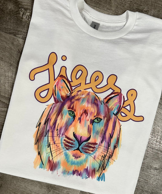 Watercolor tiger