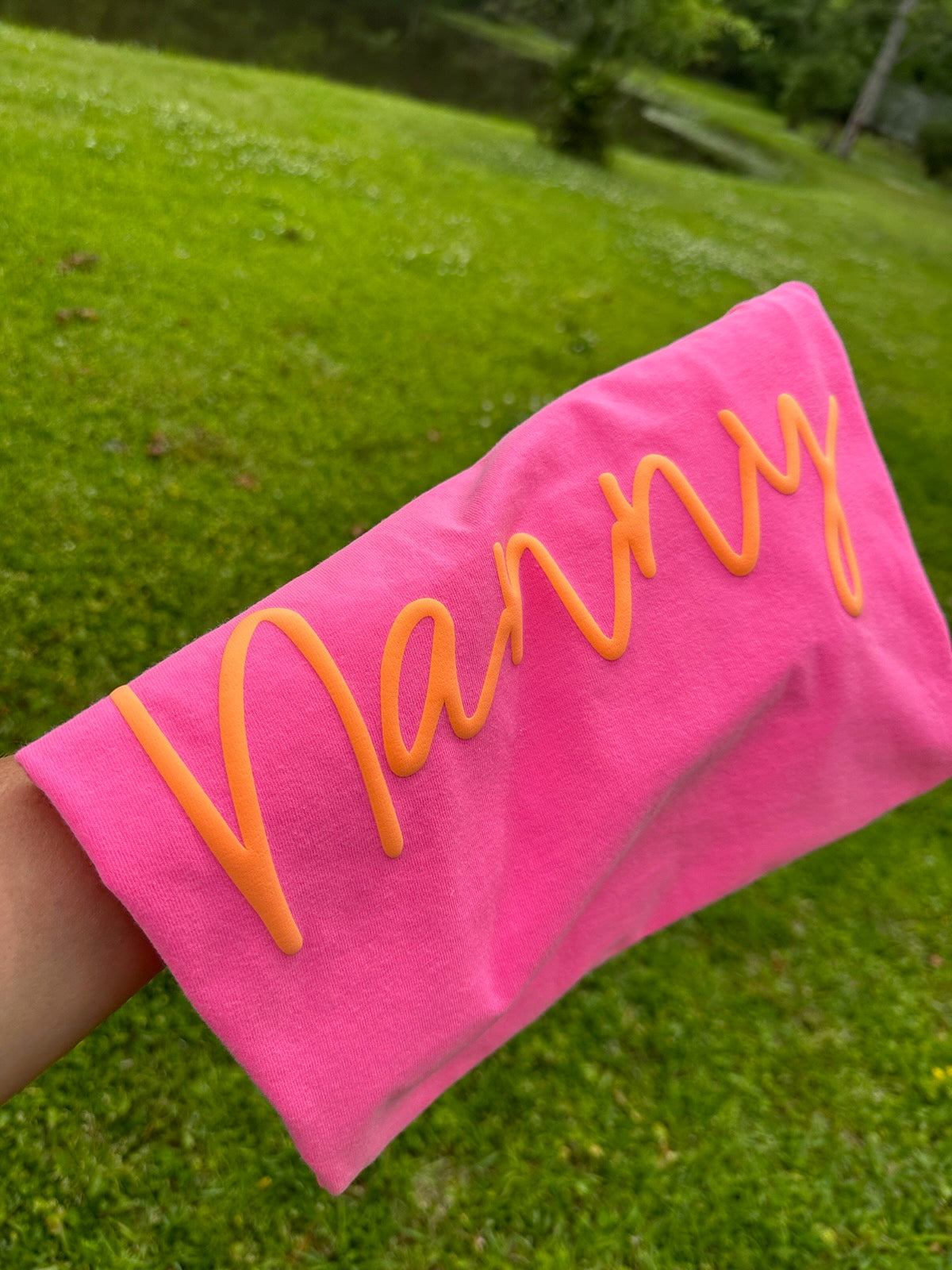 Script puff name tee