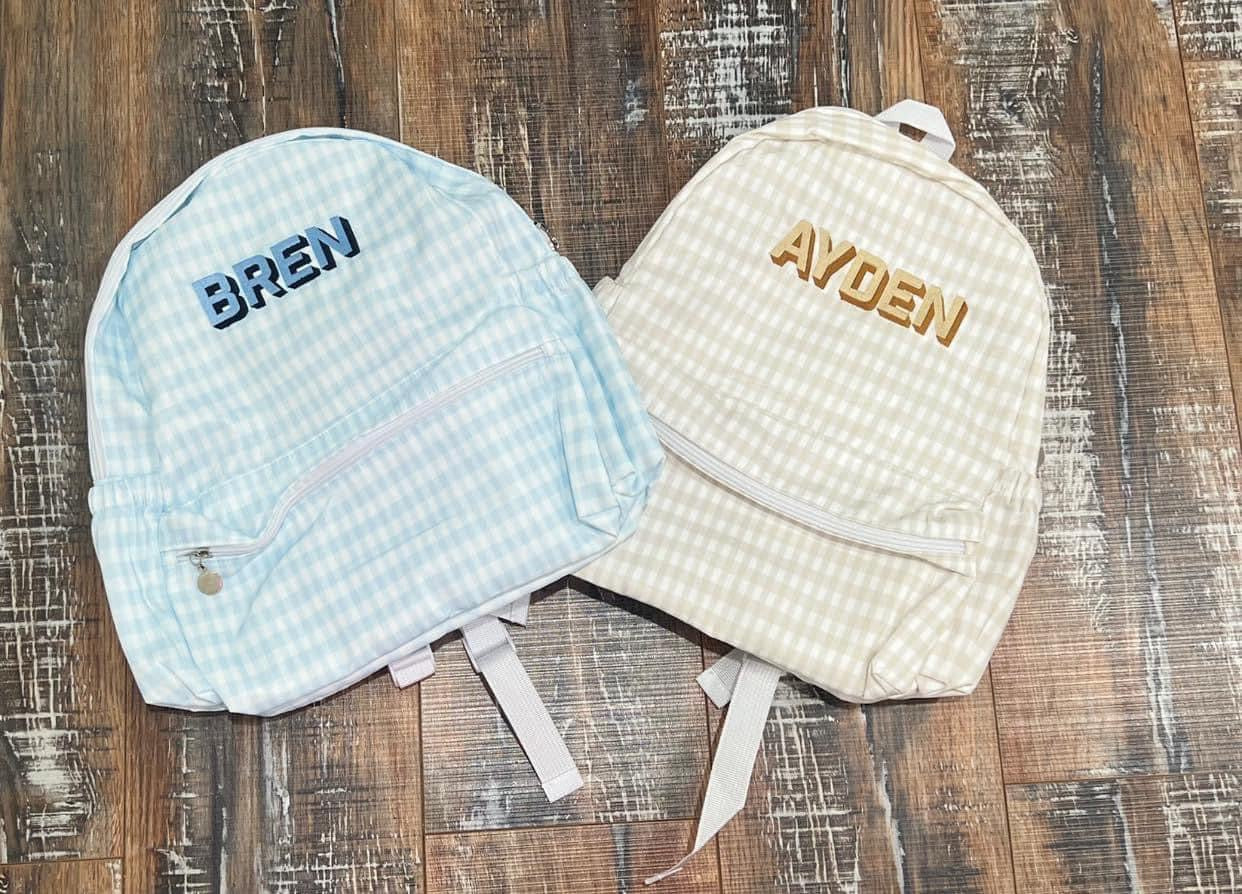 Backpack embroidered
