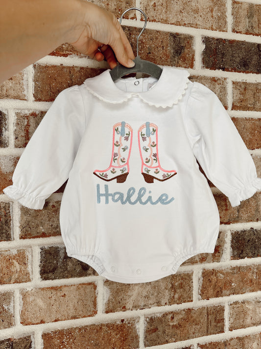 Scallop boots girlie