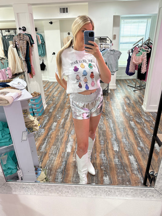 Game day foil shorts