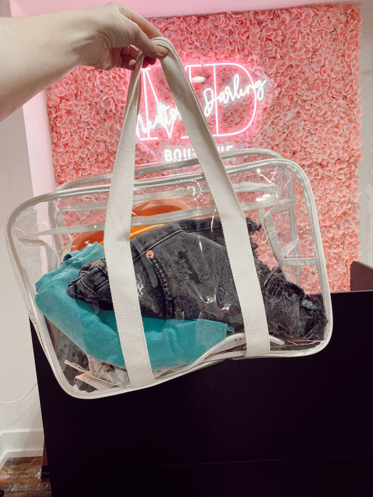 Clear beach bags