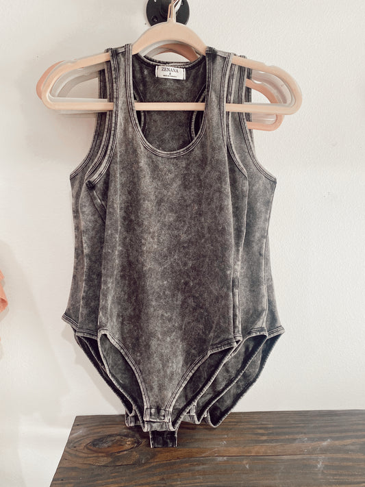 Acid wash body suit
