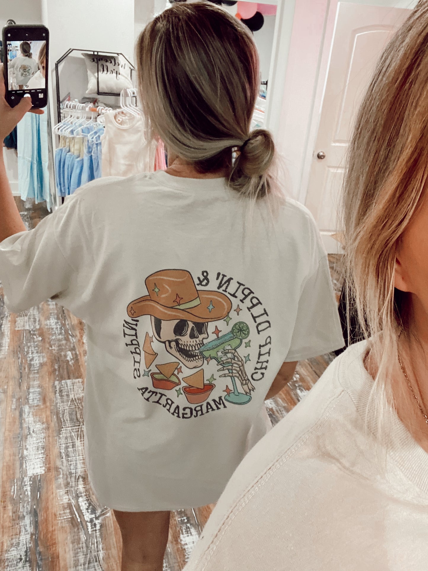 Margs and queso tee