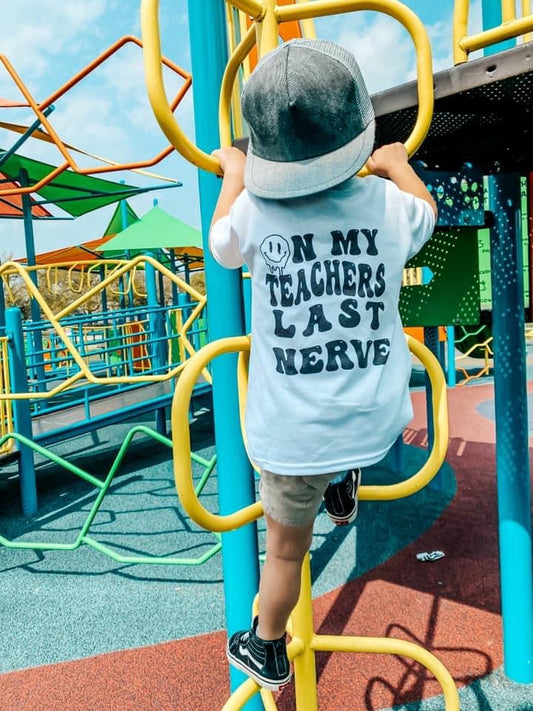 Teachers nerves youth tee